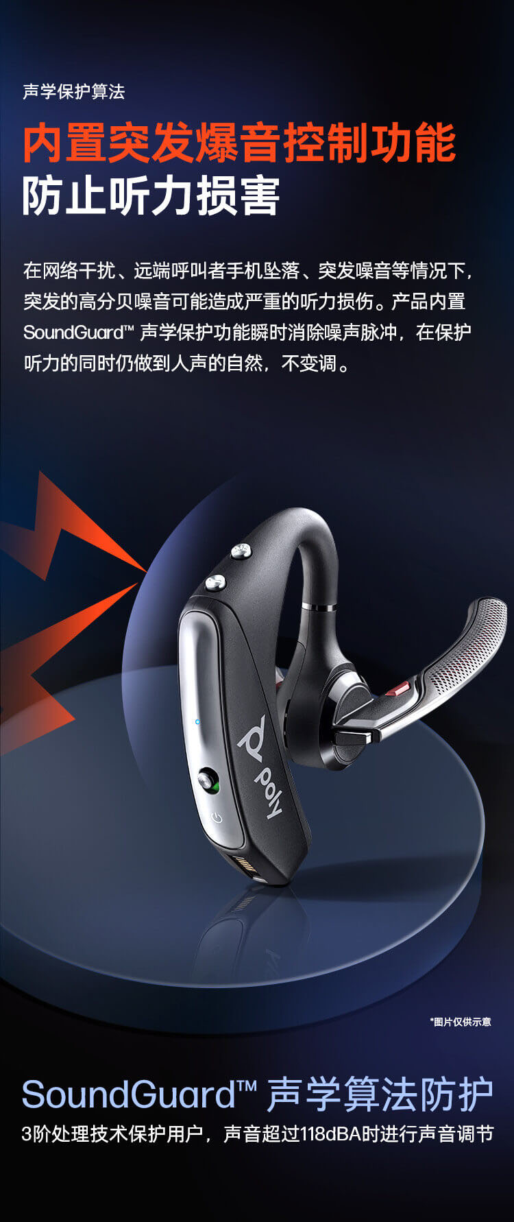 Poly Voyager 5200单声道蓝牙耳机 Poly Voyager 5200单声道蓝牙耳机