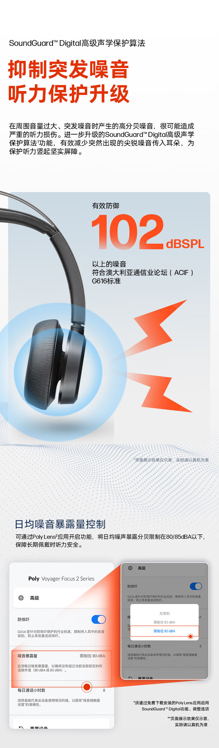 Poly Voyager Focus2立体声蓝牙耳机 Poly Voyager Focus2立体声蓝牙耳机