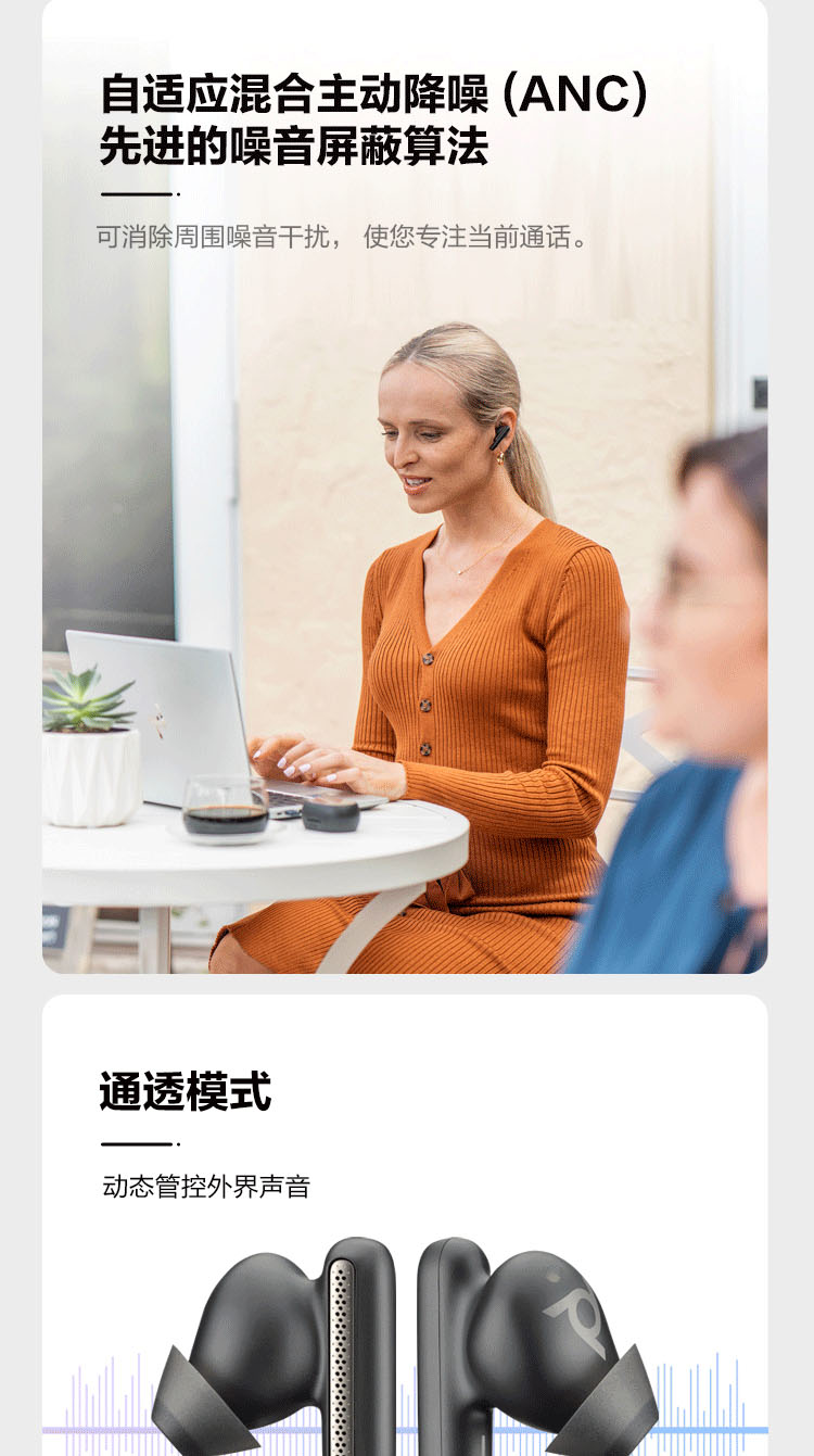 Poly Voyager Free 60入耳式蓝牙耳机 Poly Voyager Free 60入耳式蓝牙耳机